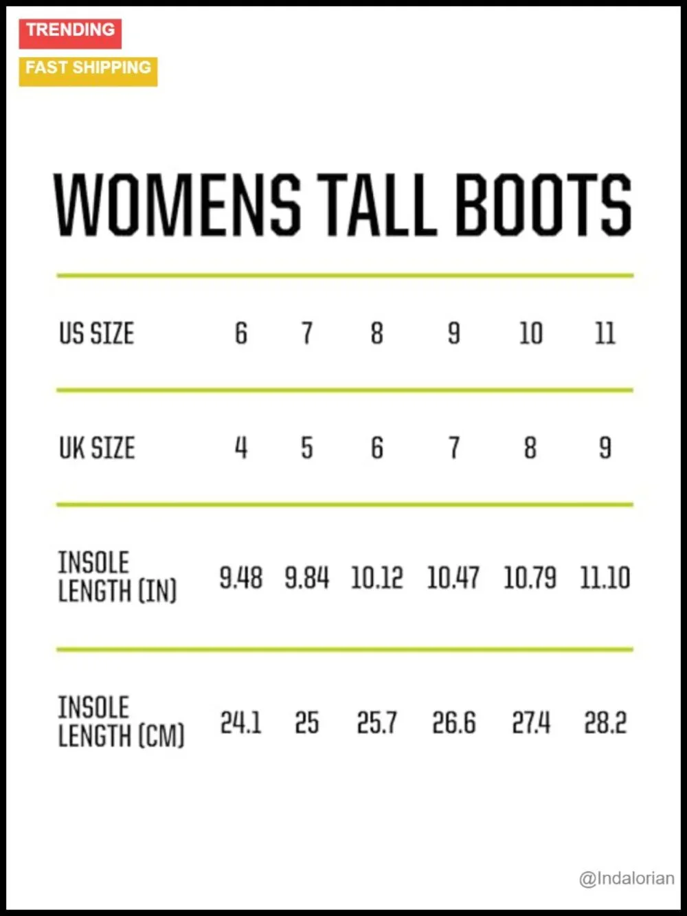 Women's Tall Waterproof Rain Boots with EVA Insole and Slip-Resistant Outsole